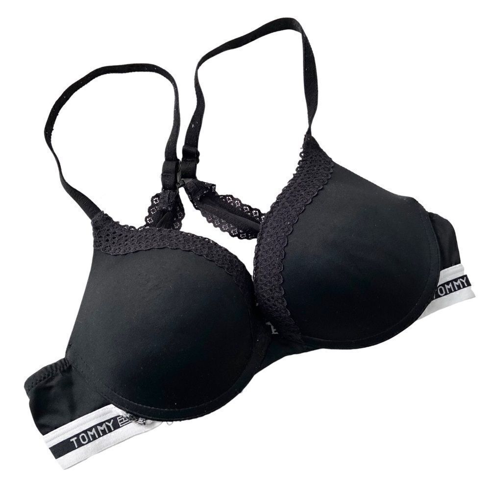 Tommy Hilfiger Wired Black Bra in Size 34B